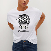 Nouveaux transferts DTF pour filles sur le thème du football, prêts à être pressés sur les t-shirts