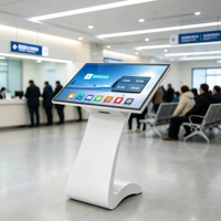 Kiosco de Información Horizontal con Forma de S de 43 Pulgadas, Pantalla de Autoservicio para Centro Comercial, Vestíbulo de Hotel