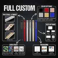 Stylos publicitaires personnalisables avec logo, porte-stylos métalliques, stylos professionnels à peinture colorée, stylos neutres, stylos signature en carbone