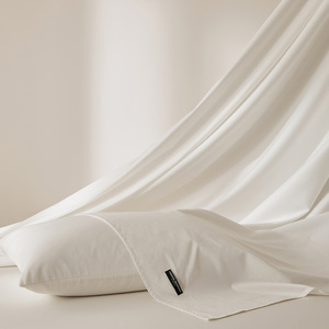 Drap <span class=keywords><strong>de</strong></span> lit simple Aman Realm |   Coton à longues fibres à haute densité <span class=keywords><strong>de</strong></span> fils, doux pour la peau, respirant, toutes saisons, usage hôtelier, motif uni - Product Image 5