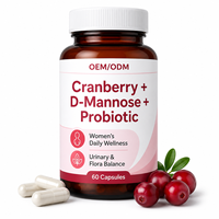 Greenpie OEM Capsules Probiotiques Vaginales Canneberge Prébiotiques D-Mannose Vitamine C Soutien du pH Vaginal Capsules pour la Santé Vaginale