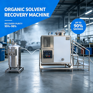 Machine de recyclage de solvant xylène à alimentation continue Ipa MEK en acier inoxydable 304 250L, moteur, récupération élevée - Product Image 1