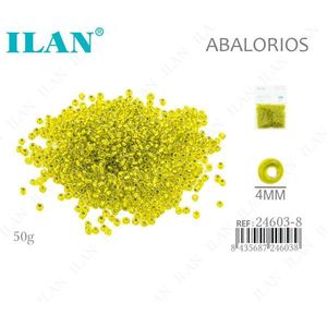 Ilan Abalorios Perline a Forma di Riso 4mm Oro Brillante 50g - Product Image 1