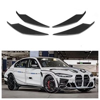 Aileron avant en fibre de carbone sèche style AC, garniture extérieure latérale pour BMW M3 M4 G80 G81 G82 G83, canards de voiture
