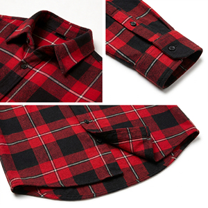 XUFEI <span class=keywords><strong>Camicia</strong></span> a Quadri Vintage per Uomo in 100% Cotone, Manica Lunga, Design Personalizzato, Alta Qualità OEM - Product Image 4