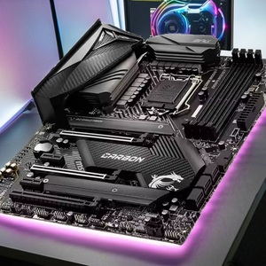 Pour MSI MPG <span class=keywords><strong>Z490</strong></span> GAMING CARBON WIFI ordinateur de bureau Intel <span class=keywords><strong>Z490</strong></span> Express Chipset DDR4 ATX double canal de mémoire SATA prend en charge 128 - Product Image 2