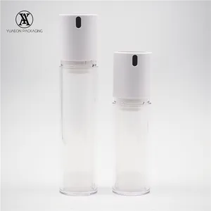 Empty 30ml50ml Double Wall Cosmetic Airless Acrylic Eye Cream Body Twist Pump Lotion Bottle Custom Print 30ml Cosmetic