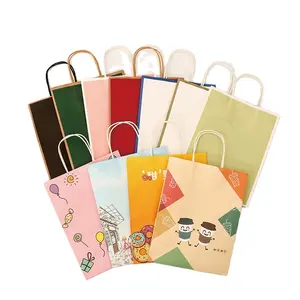 Factory Brand News Design Disposable Pharmacy Doorgift Party Favor Wedding Door Gift Paper Bag with Logo Print