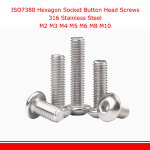 Iso7380 M2 M3 M4 M5 M6 M8 M10 316 thép không gỉ Hex hình lục giác ổ cắm nút Vòng đầu vít bu lông - Product Image 2