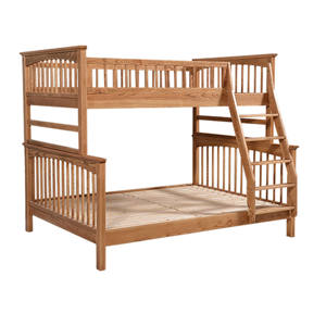 Lit superposé en bois séparable, lits superposés entièrement en bois massif, lit en bois, lit double multifonctionnel - Product Image 1