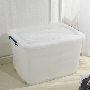 6L/12/14/20/28/35/48/65/85/120กล่องเก็บของโปร่งใสพร้อมล้อและที่จับ - Product Image 5