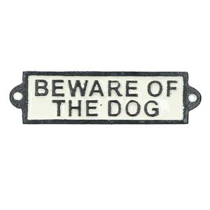 Attenzione al cane in ghisa segno di targa per la porta muro di casa cancello giardino - Product Image 3