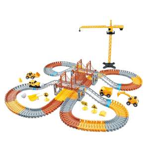 Juego de Construcción de Pistas de Carreras de Autos de Juguete de Plástico ABS, 273 Piezas, Vehículos Flexibles de Ensamblaje, Venta al Por Mayor - Product Image 1