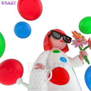 Poupée <span class=keywords><strong>Yayoi</strong></span> Kusama, décoration de table, art déco, sculpture, décoration manuelle, artisanat en résine, cadeau - Product Image 6