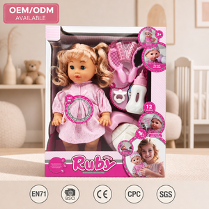 Muñeca Interactiva de 14 Pulgadas al por Mayor, Ruby con 12 Sonidos, Fabricante de Muñecas de Vinilo OEM ODM, Certificación EN71 BSCI - Product Image 1