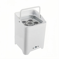 Projecteur PAR LED RVBWA UV 6-en-1 6x18W sur batterie avec DMX sans fil pour DJ, mariages et fêtes