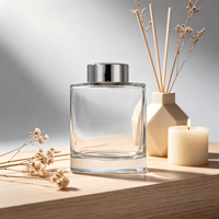 Diffuseur d'huiles essentielles en verre vide sur mesure (50 ml, 100 ml) – Bouteille diffuseur de parfum simple avec bouchon à vis et sérigraphie