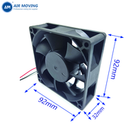 Ventilateur axial DC AM9232H12B 92x92x32mm 9232 12V 24V 48V avec moteur à roulement à billes simple ou double 5500 tr/min