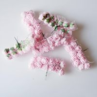 144 pièces de fleurs artificielles multicolores, mini bouquet de roses en mousse pour couronne, boîte cadeau, décoration