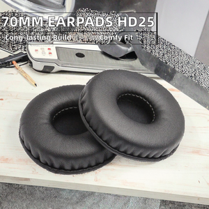 Coussinets d'écouteurs en mousse de 70 mm en cuir PU, connecteurs USB, coussinets en velours pour remplacement <span class=keywords><strong>HD25</strong></span> HD410SL HD428 - Product Image 3
