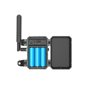 4G Panel solar alimentado 4MP AI Detección de movimiento Alarma Cámara de caza Gran angular Audio bidireccional Batería de baja potencia para animales salvajes - Product Image 3