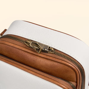 2025 nuevo bolso cruzado Vintage de moda para mujer con cierre de cremallera bolso ligero impermeable de cuero PU para mujer - Product Image 6