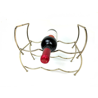 Porte-bouteilles à vin en métal doré, support de bouteilles à vin sur comptoir, organisateur de rangement pour bouteilles à vin sur table, pour la cuisine, le bar, la décoration de la maison