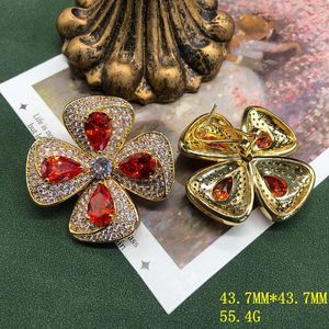 Set di Accessori ZHENXUN Heavy Industry: Orecchini e Collana con Zirconi, Stile Raffinato per il Mercato di Piccole Dimensioni, Design Unico a <span class=keywords><strong>Quadrifoglio</strong></span> - Product Image 4