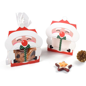 Boîte cadeau Père Noël, boîte d'emballage pour <span class=keywords><strong>biscuits</strong></span> et bonbons de Noël, fournitures pour fêtes à domicile, 8 pièces/ensemble - Product Image 3