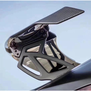 Alerón de fibra de carbono Real Universal Sedan Car GT para CIVIC mk8 Lexus <span class=keywords><strong>F</strong></span> Sport Ford Focus MK2 spoiler Lexus IS 250 traseir - Product Image 5