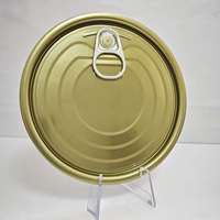 401 #   Couvre-boîte en porcelaine chromée blanche TFS de 98,9 mm à ouverture facile pour boîtes de tomates