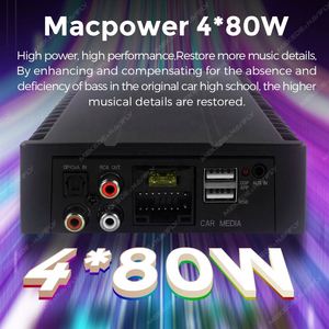 Estéreo para Auto <span class=keywords><strong>Mekede</strong></span>, Audio de Alta Potencia 4x80W, Mejora de Sonido HIFI, Amplificador DSP Android para Radio Android, Super Bajo, Subwoofer - Product Image 5