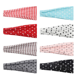 Bandeau élastique à pois, style européen et américain, pliable, turban de sport, anti-transpiration, antidérapant, pour l'été et le fitness - Product Image 3