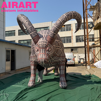 Taureau gonflable de 3 m de haut, animal sauvage gonflable réaliste, modèle de taureau de corrida gonflable sur mesure
