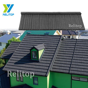 Láminas de Techo de Madera, Materiales de Construcción, Garantía de Cincuenta Años, Tejas Metálicas con Recubrimiento de Piedra - Product Image 1