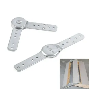 2pcs Mécanisme de charnière de canapé-lit pliant Joint de réglage à 5 positions pour accoudoir de canapé, appui-tête, dossier Quincaillerie de meubles - Product Image 1