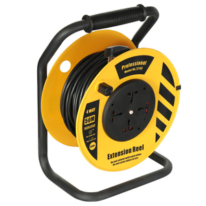 Carrete de Cable 4 vías enchufe de extensión Universal 110V 250V cable de extensión 20M- 50M retráctil con indicador de interruptor uso en el hogar y la Oficina - Product Image 3