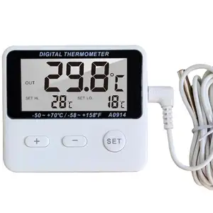 Digital Indoor Outdoor Suhu Gauge Ikan Tank Thermometer, Reptil Suhu Meter Gauge