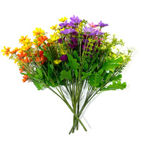 Flor Artificial, Pequeña Margarita Artificial, Planta Verde Artificial, Flores Artificiales al por Mayor