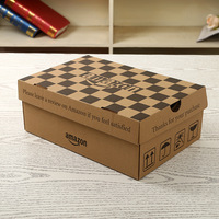 Fabricant de boîtes en papier, boîte en carton ondulé écologique, boîte d'emballage pour chaussures personnalisée imprimée