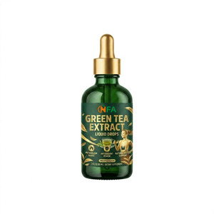Extrait de thé vert liquide OEM ODM en gouttes, contient 250 mg d'extrait de thé vert, soutient le métabolisme, aide naturelle à la perte de poids - Product Image 1