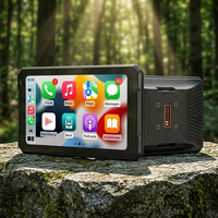 Navigateur GPS pour moto avec écran tactile OLED de 7 pouces, autoradio Android, étanche IP67, design portable, cartes du monde entier