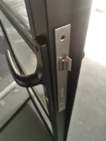Portes en fer forgé et en verre, prix, porte pivotante en verre pour balcon