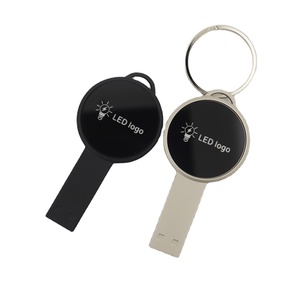 Clé USB Métallique Lumineuse avec LED, Capacités Variées : 128 Mo, 256 Mo, 512 Mo, 1 Go, 2 Go, 4 Go, 8 Go, 16 Go, 32 Go, 64 Go, 128 Go - Product Image 1