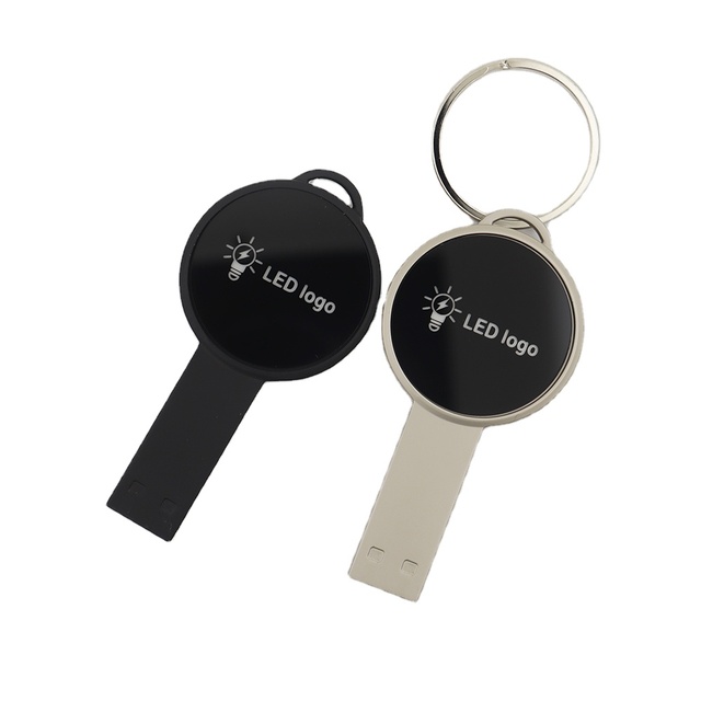 128MB 256MB 512MB 1GB 2GB 4GB 8GB 16GB 32GB 64GB 128GB Metal Glowing USB Flash Drive Led Light Memory Disk Pendrive