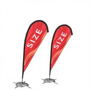 Banderas de Playa Promocionales para Empresas, Banderas de Plumas Personalizadas para Eventos Corporativos, Banderas de Fibra de Carbono de Poliéster para Exteriores - Product Image 1