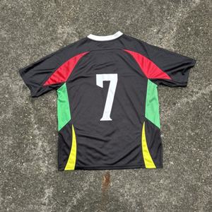 Customize Logo Flat Embroidery Heat-transfer <b>Printing</b> Summer Men Custom Color Print <b>Mesh</b> Polyester Football Jersey - Product Image 6