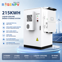 Système de stockage d'énergie solaire hors réseau industriel et commercial 100KW 200KW 215KW 241KW, système de batterie en armoire BESS