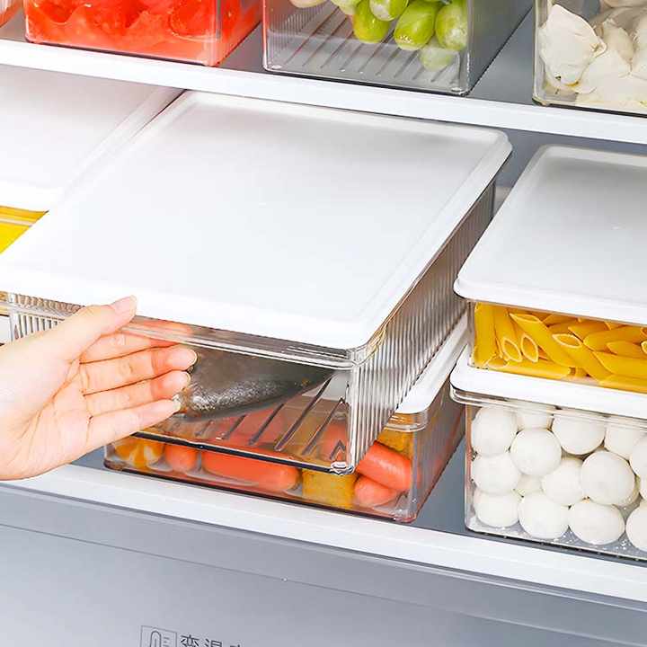 1/4L Home Kitchen Box Vegetable Fruit Storage Containers Plastic