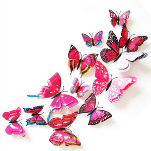 12 Pezzi di <span class=keywords><strong>Adesivi</strong></span> a Farfalla 3D Realistici, <span class=keywords><strong>Farfalle</strong></span> Artificiali per Decorazione Domestica e Pareti - Product Image 4